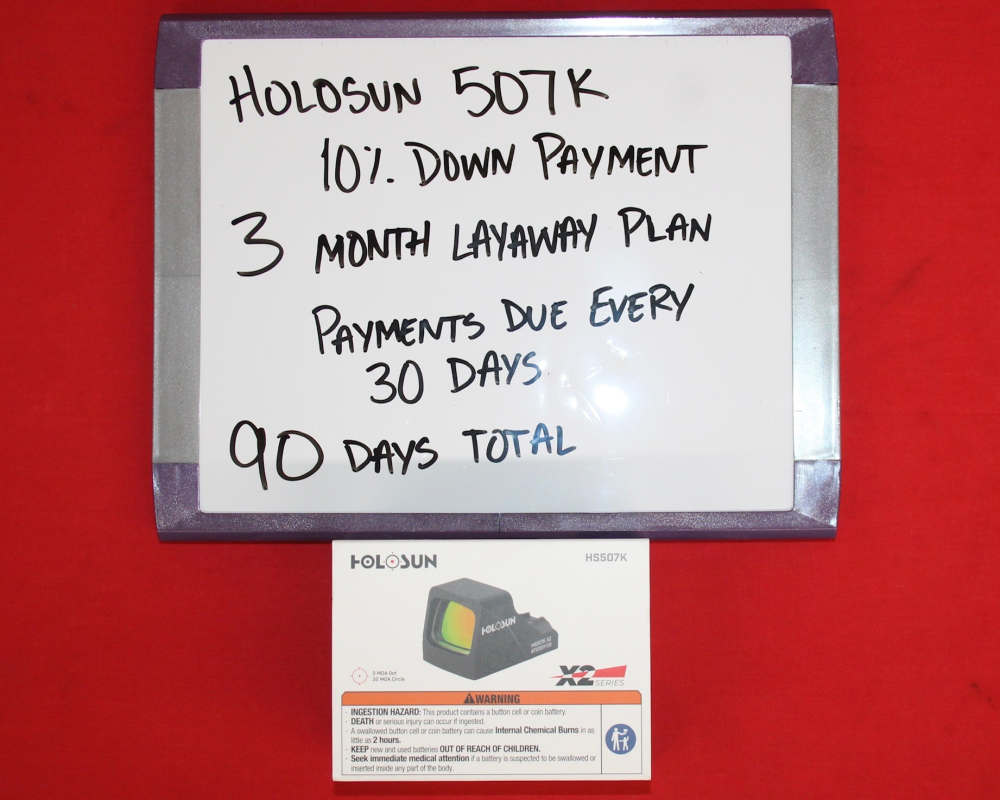 Holosun HS507K X2 Red Dot, LAYAWAY AVAILABLE!-img-0