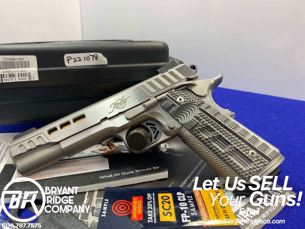 Kimber Rapide Dawn 9mm 5"*STEPPED LIGHTNING CUTS FOR RAPID RECOIL RECOVERY*-img-0