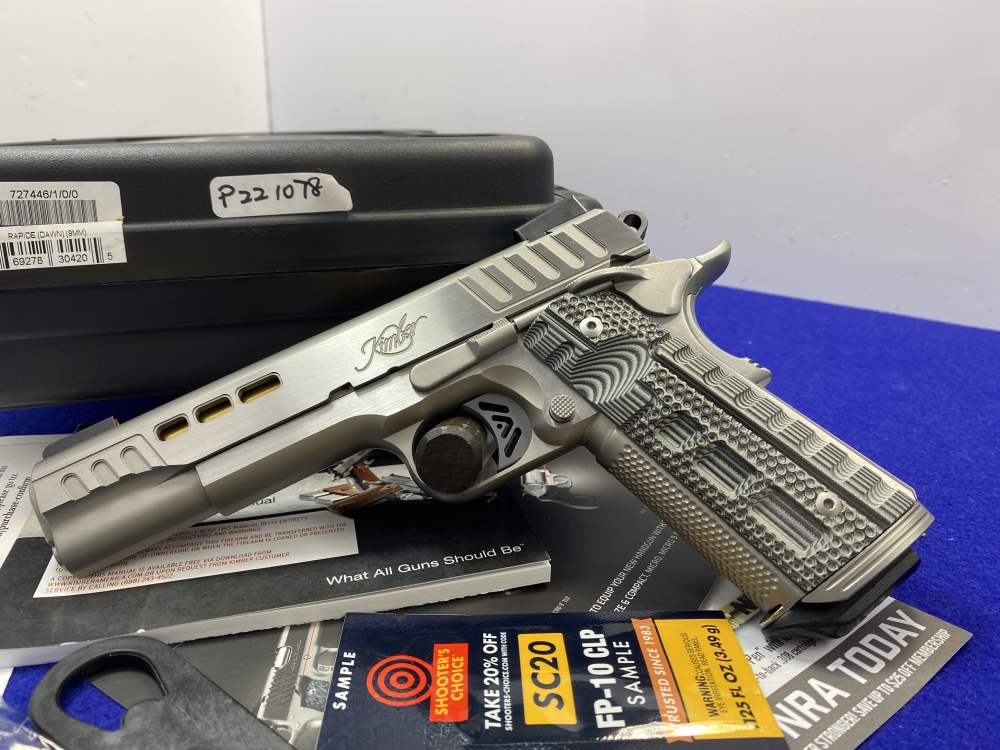 Kimber Rapide Dawn 9mm 5"*STEPPED LIGHTNING CUTS FOR RAPID RECOIL RECOVERY*-img-43