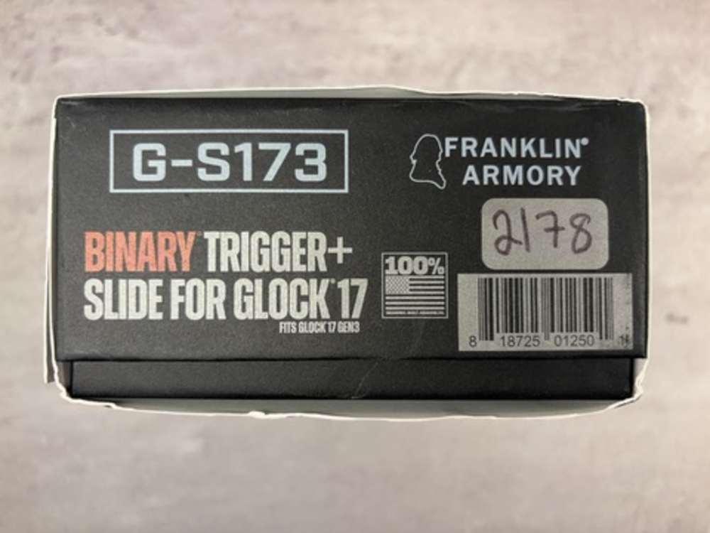NIB, Franklin Armory G-S173, Binary Firing System, Black - 818725012501-img-3