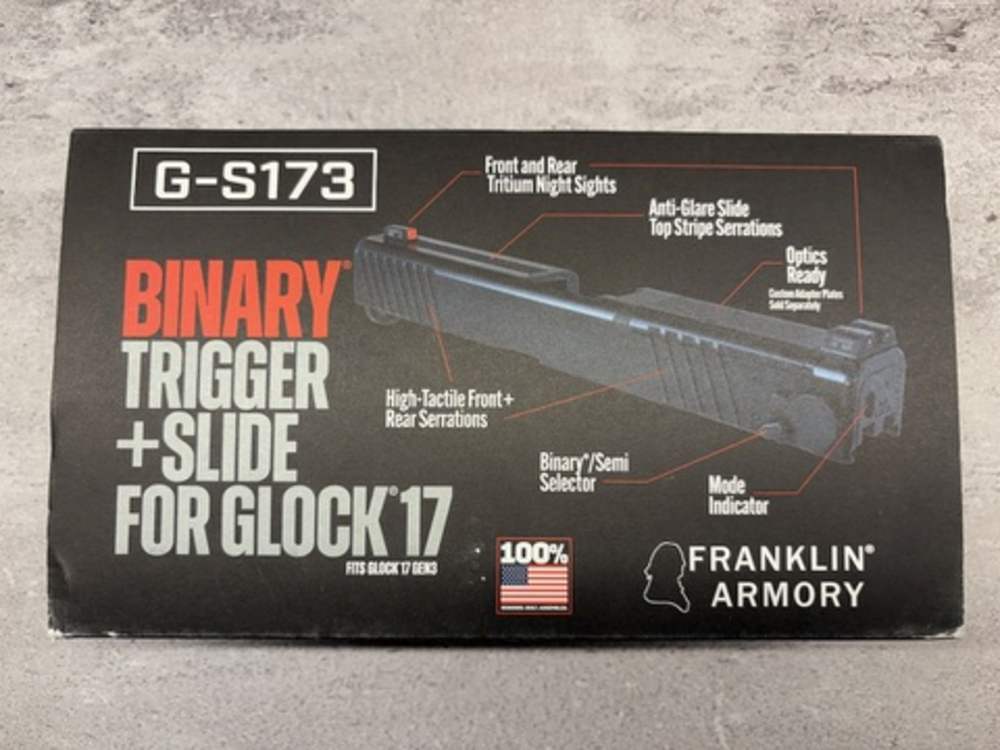NIB, Franklin Armory G-S173, Binary Firing System, Black - 818725012501-img-1