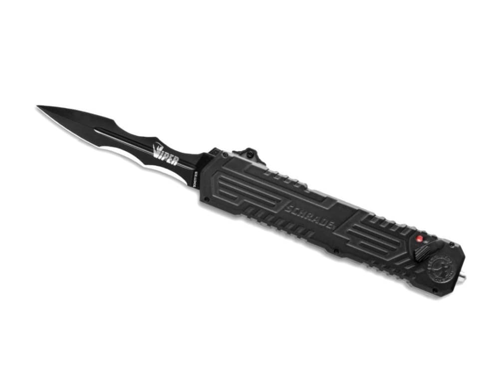 Schrade Viper OTF Assisted Opening Knife Black (3.5" Black) SCHOTF3CB-img-0
