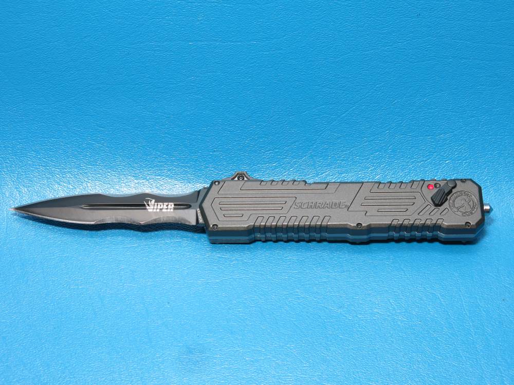 Schrade Viper OTF Assisted Opening Knife Black (3.5" Black) SCHOTF3CB-img-4