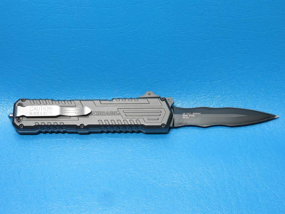 Schrade Viper OTF Assisted Opening Knife Black (3.5" Black) SCHOTF3CB-img-5