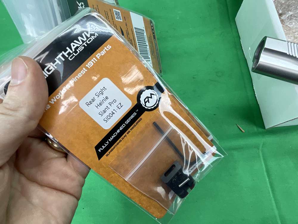 STAINLESS NIGHTHAWK CUSTOM 1911 2011 10MM FULL PARTS KIT NOVAK -img-14