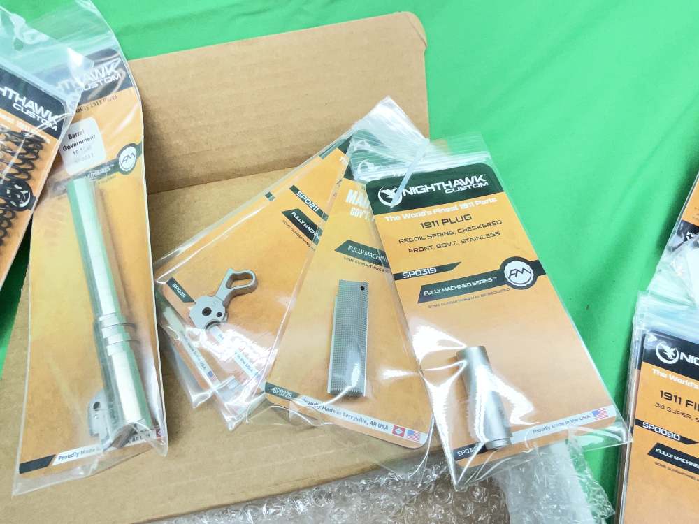 STAINLESS NIGHTHAWK CUSTOM 1911 2011 10MM FULL PARTS KIT NOVAK -img-6