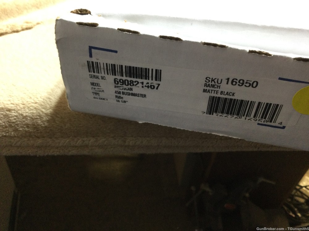 NIB RUGER AMERICAN RANCH RIFLE (Model 16950) in .450 BM Cal.-img-1