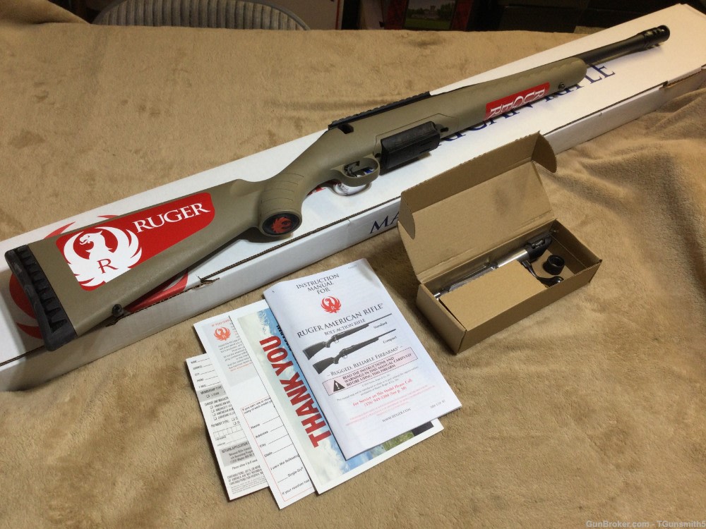 NIB RUGER AMERICAN RANCH RIFLE (Model 16950) in .450 BM Cal.-img-0