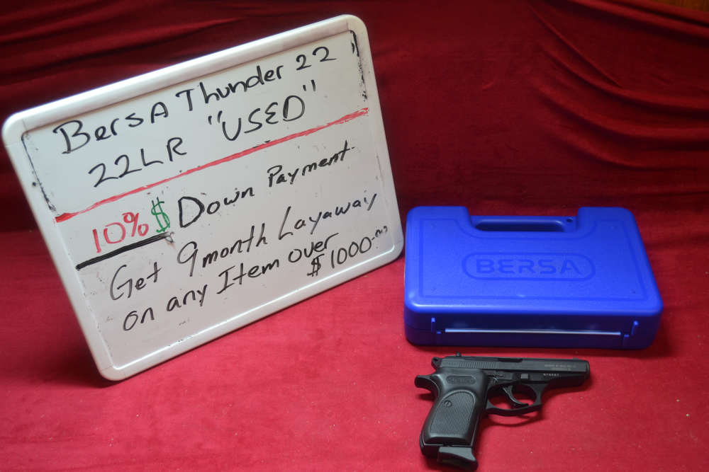 Bersa Thunder22 22LR 3.5"Barrel Used w/Case, Layaway Available.-img-0