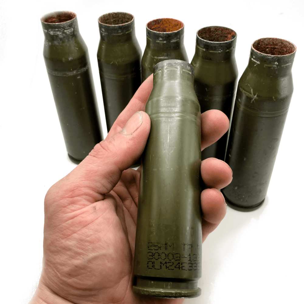 25mm Steel Spent Casings (5 Casings) Large Bore-img-1
