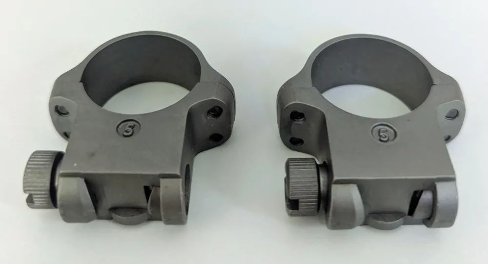Ruger Factory 1" Rifle #5 Height Stainless Scope Rings-img-4
