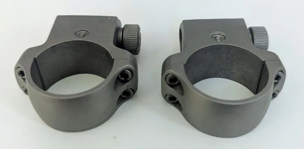 Ruger Factory 1" Rifle #5 Height Stainless Scope Rings-img-1