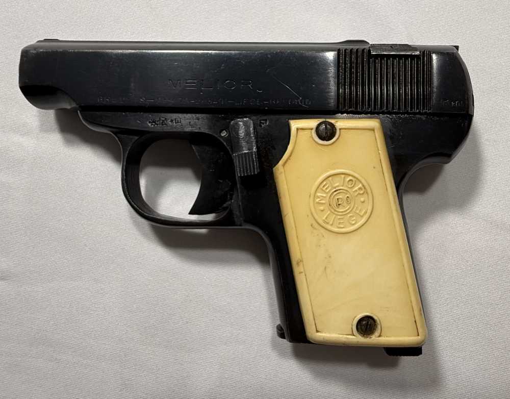 Melior 1930 Semi-Auto Pistol 25 Caliber 2.25 Inch Barrel-img-0