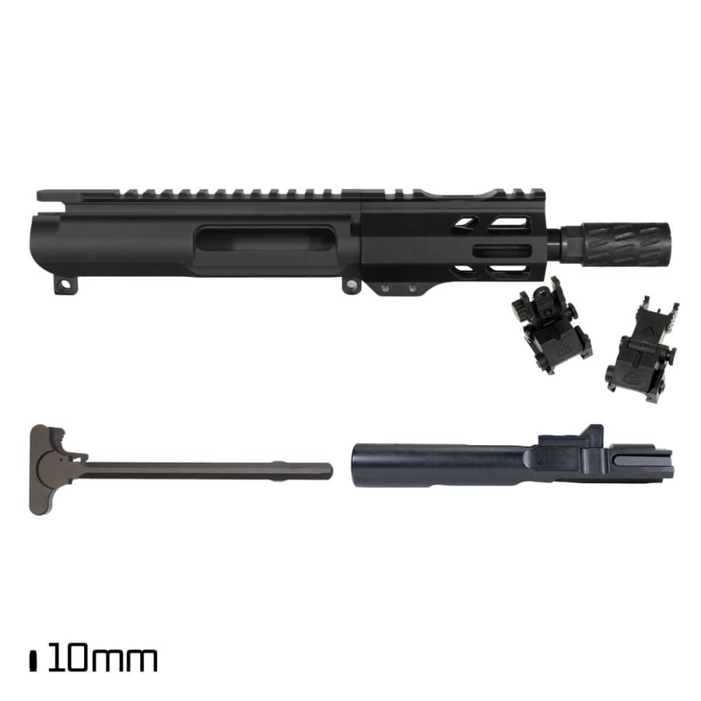 AR15 5.5" 10mm Auto Pistol Complete Upper - BCG & Charging Handle-img-0
