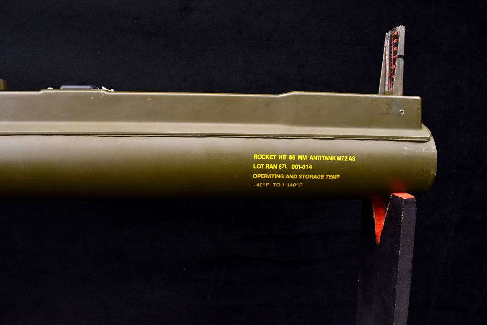 1987 M72A3 66mm LAW Launcher Tube Inert Anti-Armor Cold War-img-8