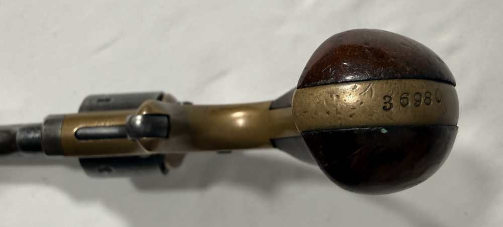 Colt Open Top Pocket Model Revolver .22 Short Antique -img-6