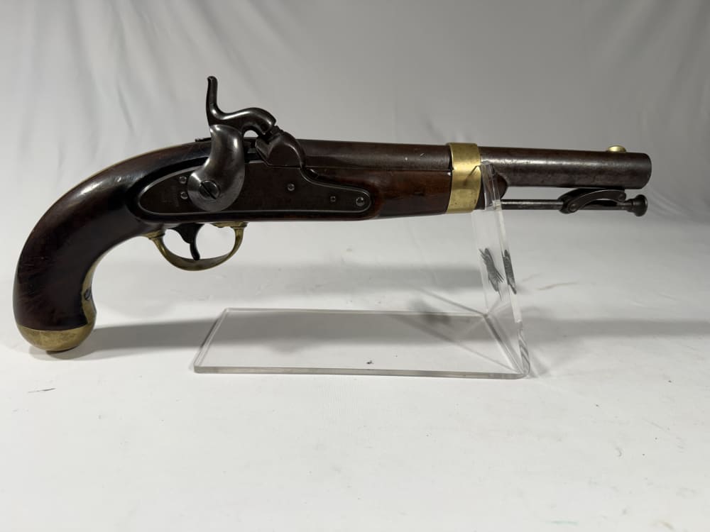 U.S. Model 1842 Black Powder Percussion Pistol H. Aston & Co Dated 1851 -img-4