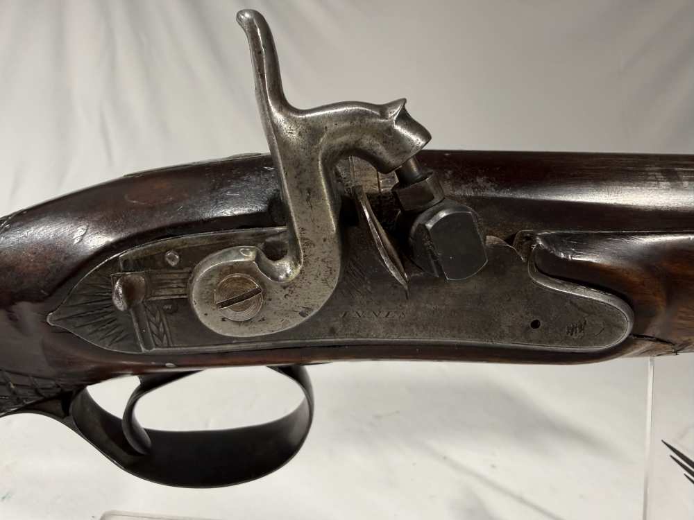 Innes Flintlock Pistol Cup Ball Vintage Black Powder-img-5