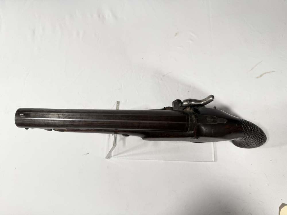 Innes Flintlock Pistol Cup Ball Vintage Black Powder-img-7
