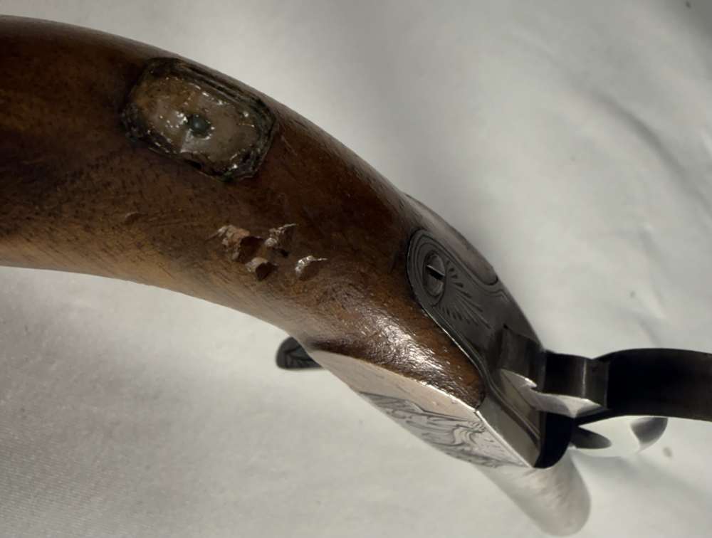 Antique Derringer Liegi Percussion Pistol .44PN 6" Barrel -img-5