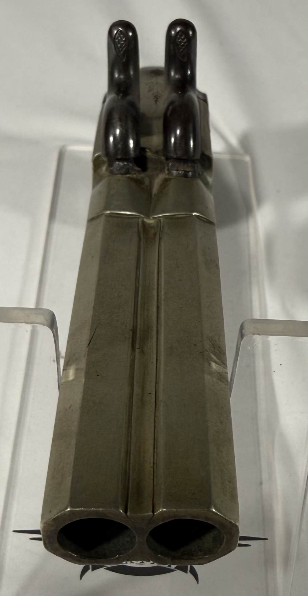 Black Powder Belgian Double Brass- Barreled Percussion Pistol .44Cal -img-5