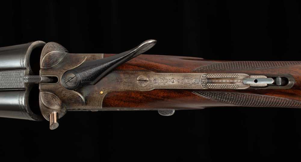 J.P. Sauer 16ga/.38-55WCF – c1906, HIGH-GRADE SIDELOCK DRILLING-img-11