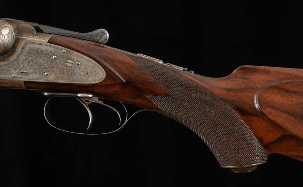 J.P. Sauer 16ga/.38-55WCF – c1906, HIGH-GRADE SIDELOCK DRILLING-img-8