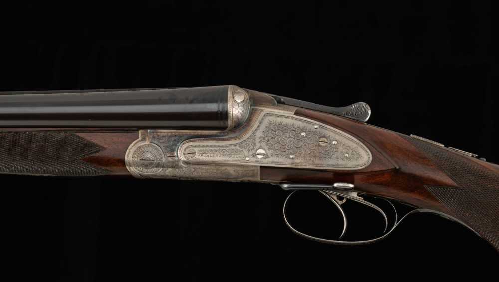 J.P. Sauer 16ga/.38-55WCF – c1906, HIGH-GRADE SIDELOCK DRILLING-img-12