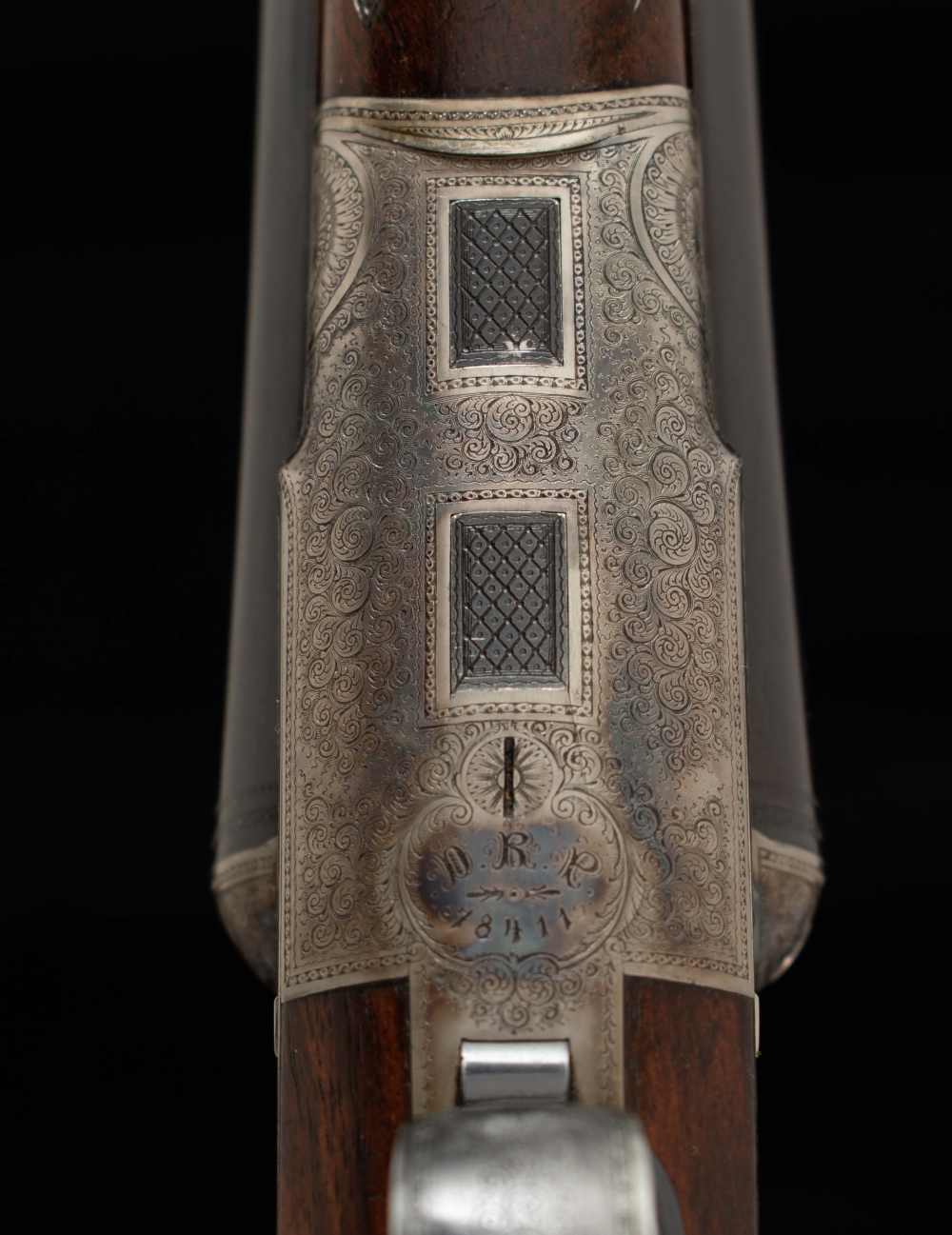 J.P. Sauer 16ga/.38-55WCF – c1906, HIGH-GRADE SIDELOCK DRILLING-img-13