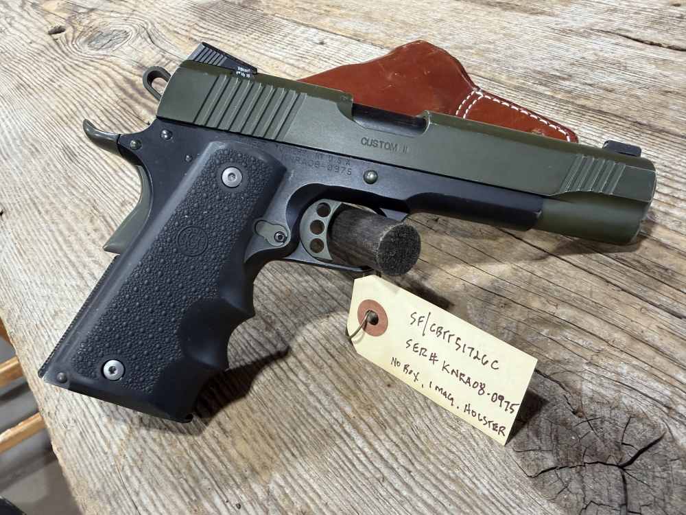 Kimber Custom II in Custom Green Finish -- COOL!-img-7