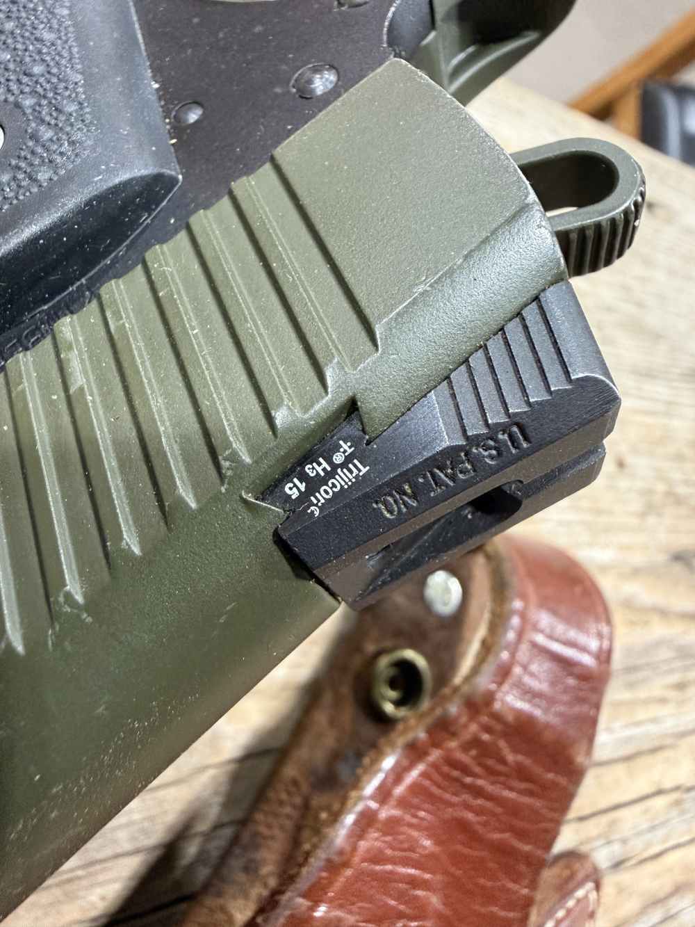 Kimber Custom II in Custom Green Finish -- COOL!-img-12