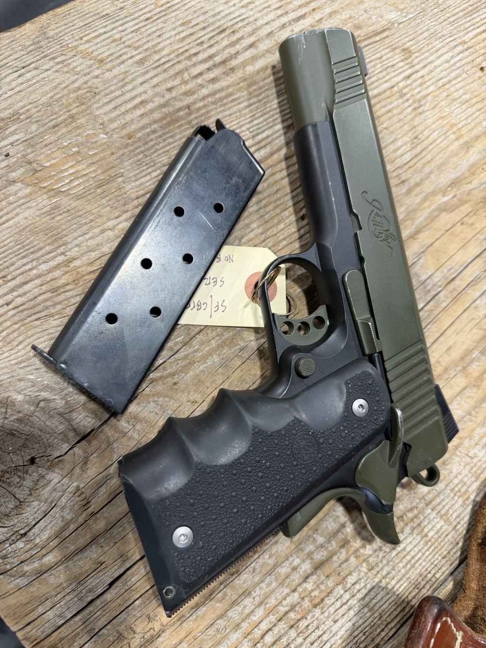 Kimber Custom II in Custom Green Finish -- COOL!-img-16