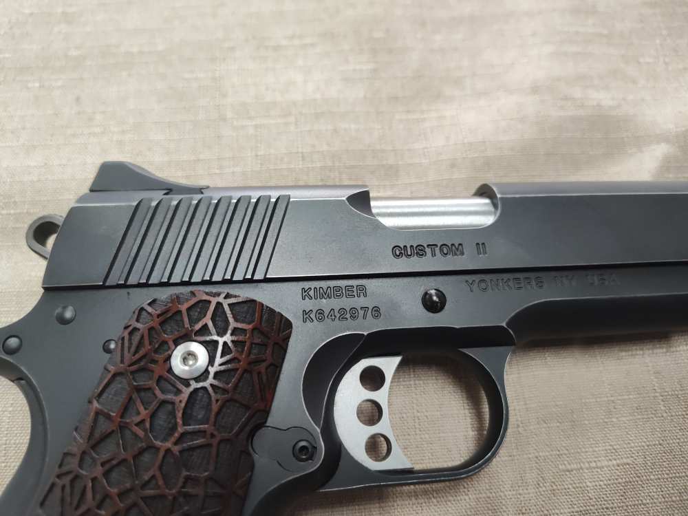 Kimber 1911 CUSTOM II .45ACP 5" Barrel w/ Gorgeous Grips & One Mag! -img-29