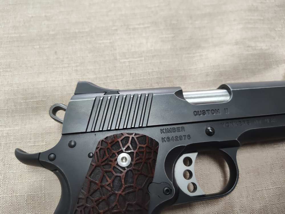 Kimber 1911 CUSTOM II .45ACP 5" Barrel w/ Gorgeous Grips & One Mag! -img-28