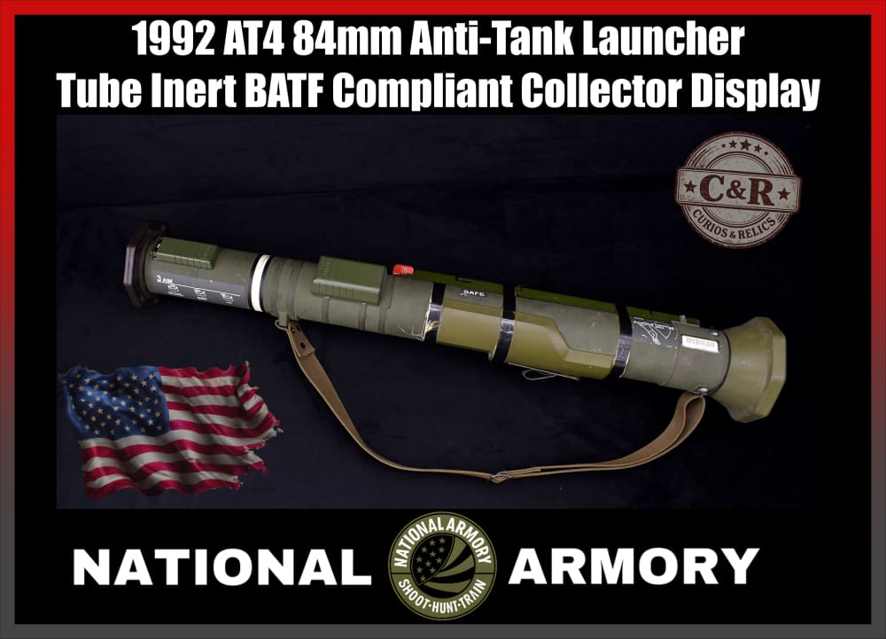 Original U.S. M136 AT4 84mm Anti-Tank Launcher Inert GWOT M163 Anti-Armor-img-0