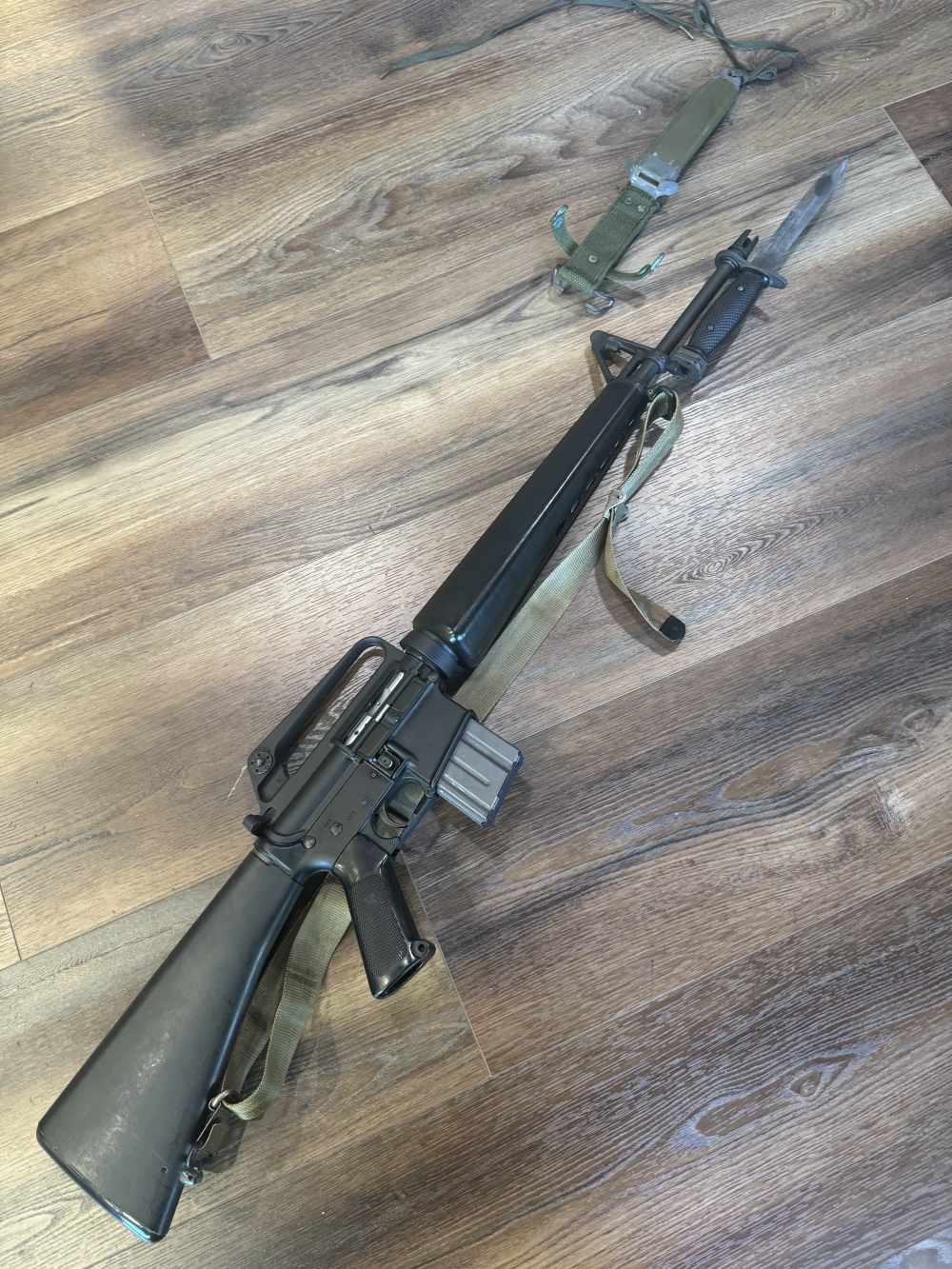 Colt M16 slick side parts kit built on Fulton Armory FAR-15 CA legal m16a1 -img-0