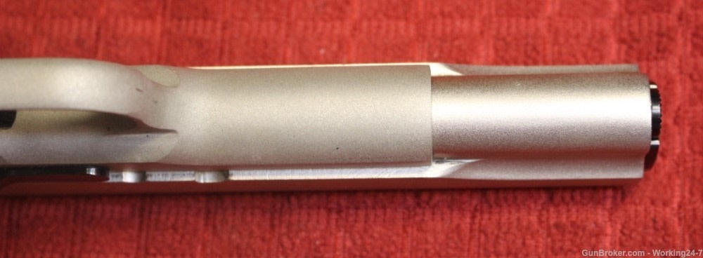 Colt 1911 E Nickel Series 70 45 ACP Matching Magazine Full Size Handgun-img-11