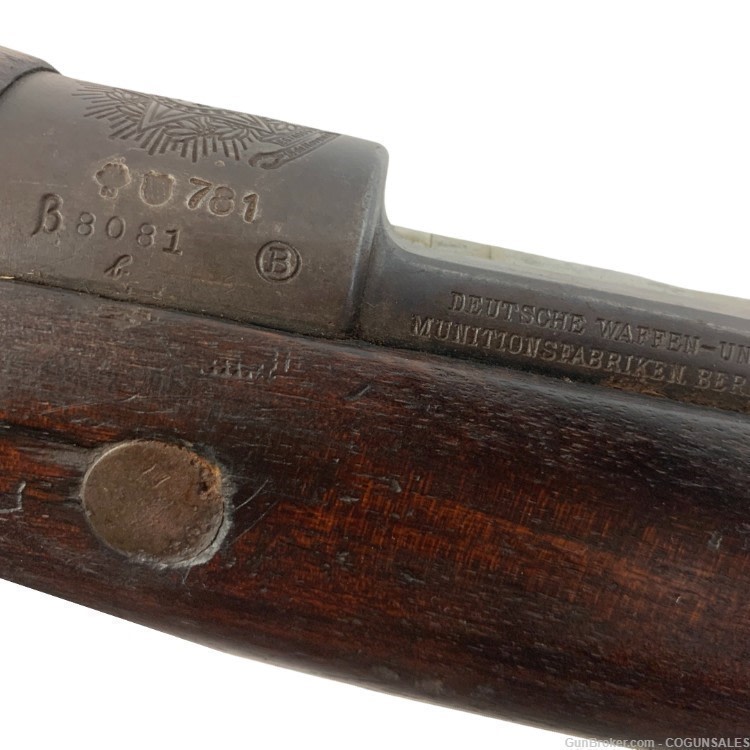 Brazilian Mauser 1908 7×57 DWM Berlin Production 7mm C&R Bolt Action Rifle -img-8