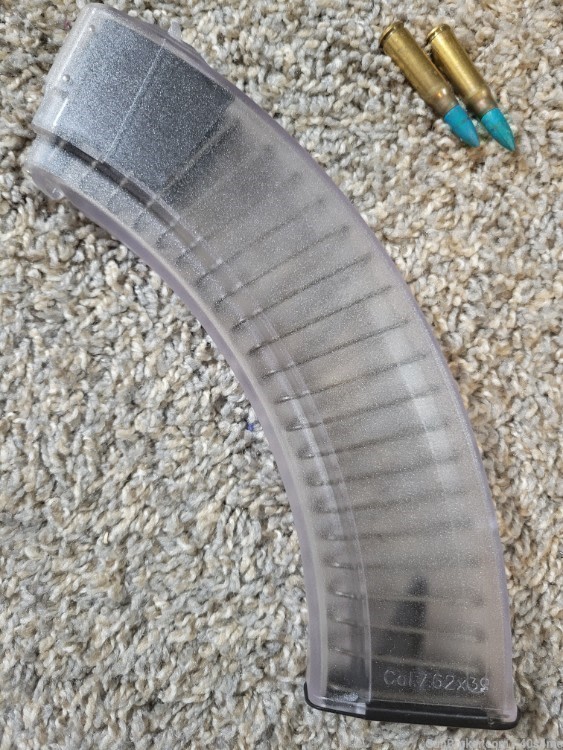 40rd clear Bulgarian AK47 Magazine 7.62x39mm RPK AK-47 40 round-img-7