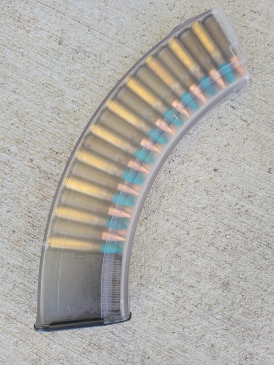 40rd clear Bulgarian AK47 Magazine 7.62x39mm RPK AK-47 40 round-img-1