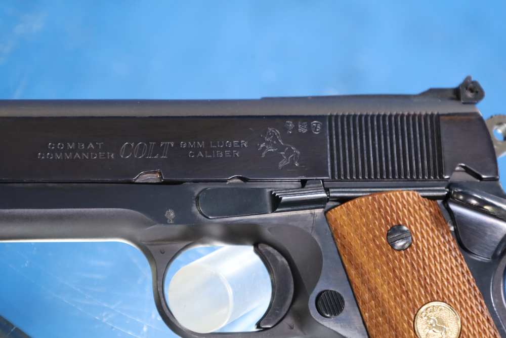 Colt Combat Commander 9mm Series 70 1911 With S&W Revolver Sights-img-8