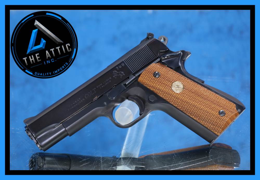 Colt Combat Commander 9mm Series 70 1911 With S&W Revolver Sights-img-0