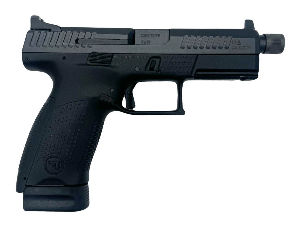 CZ P-10 C 9mm Threaded Barrel Black Semi-Auto Pistol-img-1