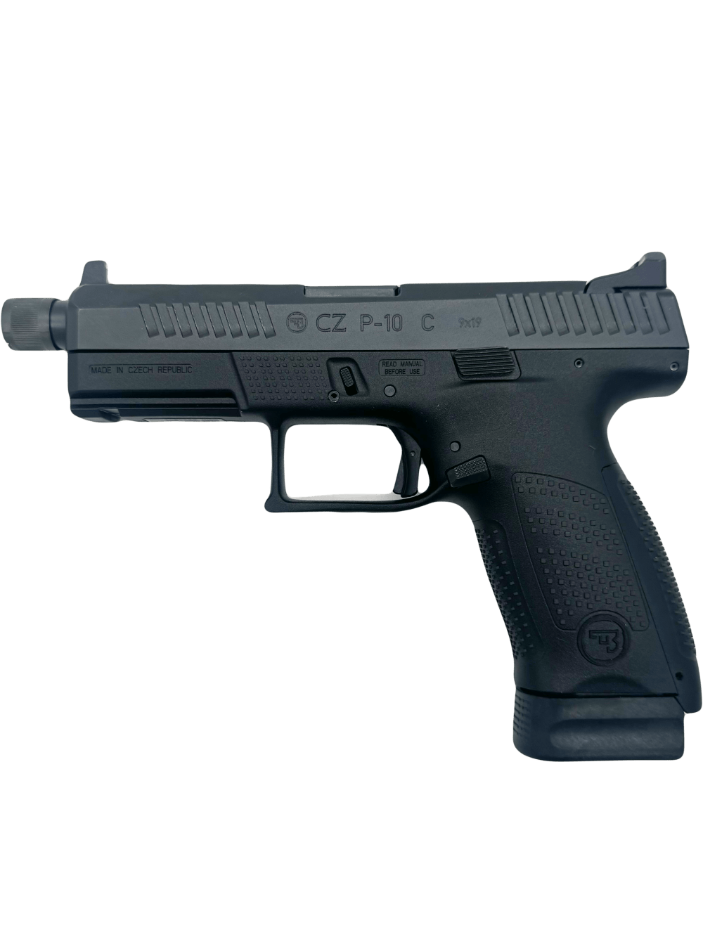 CZ P-10 C 9mm Threaded Barrel Black Semi-Auto Pistol-img-0