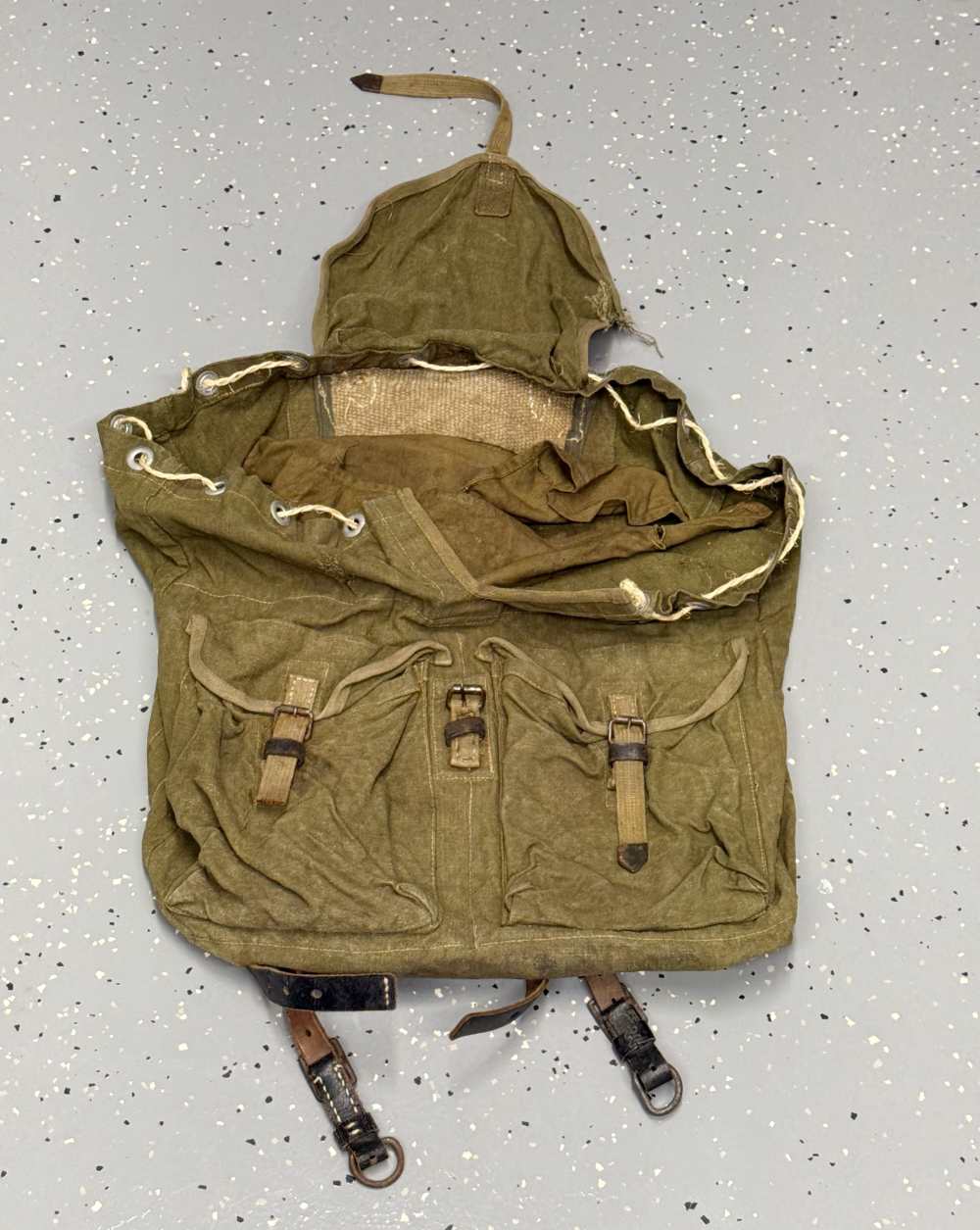 WW2 German DAK Afrika Tropical Rucksack Backpack WWII uniform equipment -img-7