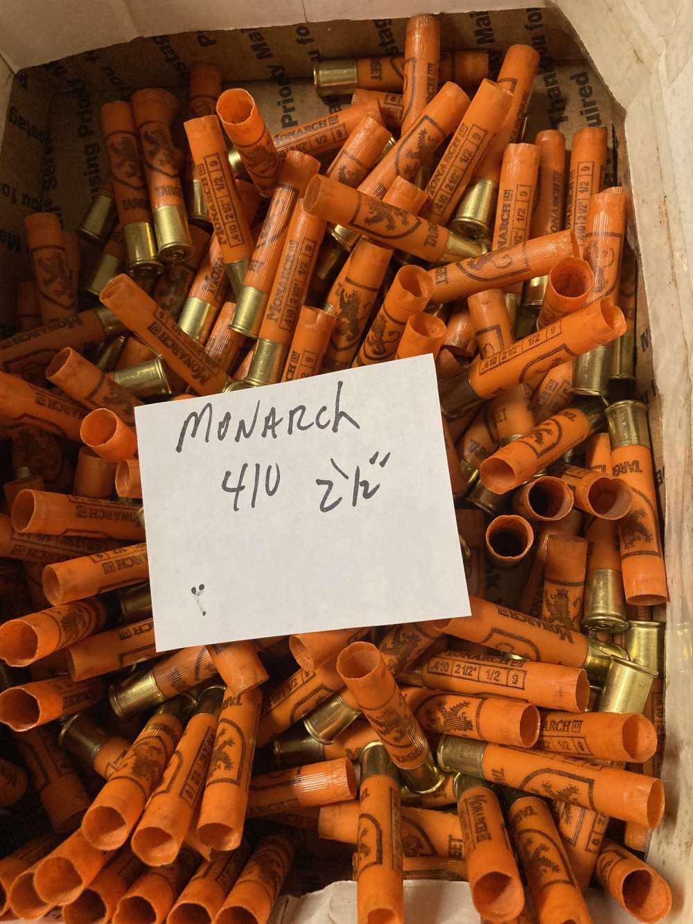 Monarch 410 once fired shot shells  21/2" -img-0
