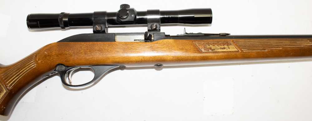 Marlin Firearms Glenfield 60 22 LR Semi-Auto w/ 300A 4x20 Scope MFG 1969-img-3