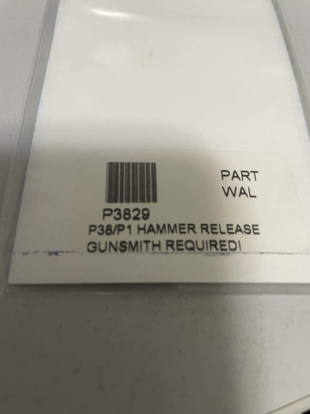 Walther, P 38 p.38 P1 hammer release BYF Mauser CYQ -img-1