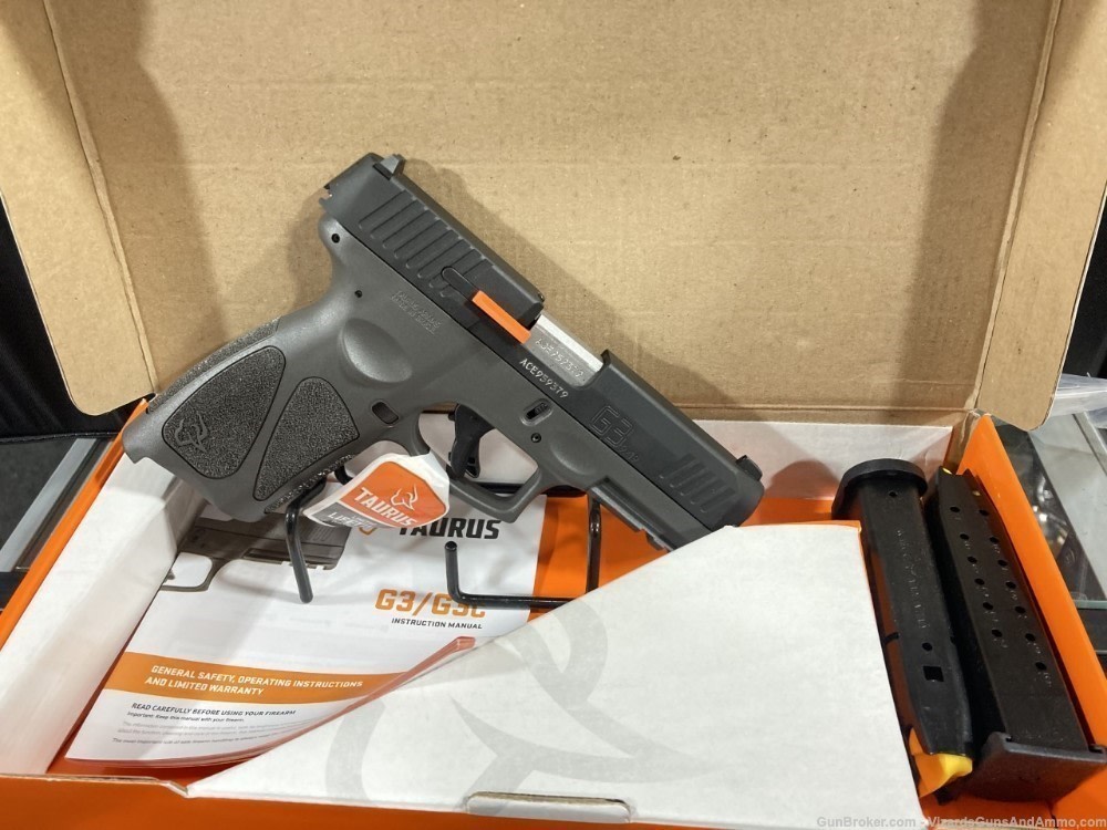 Taurus 1G3B941G15 G3 9mm Luger Caliber with 4" Barrel, 15+1 Capacity, Gray -img-0