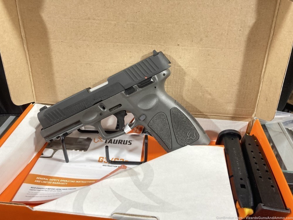 Taurus 1G3B941G15 G3 9mm Luger Caliber with 4" Barrel, 15+1 Capacity, Gray -img-1